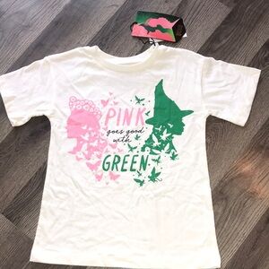 WICKED Kids Graphic Tee - White with Pink and Green Graphic | NWT🐠